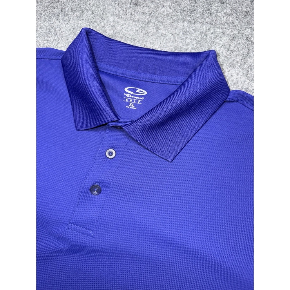 Champion C9 Duo Dry Golf Mens Dark Purple Golf Polo Short Sleeve Size XL